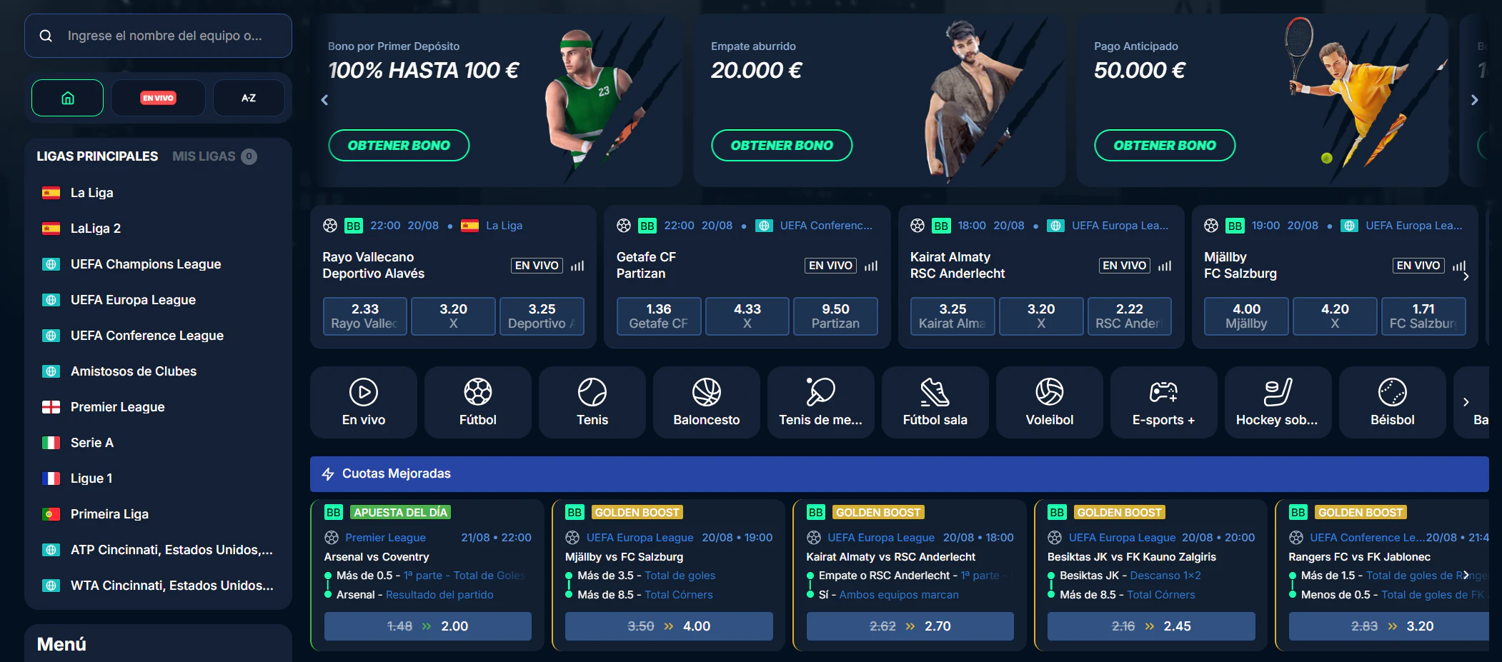 Apuestas deportivas y eSports en España